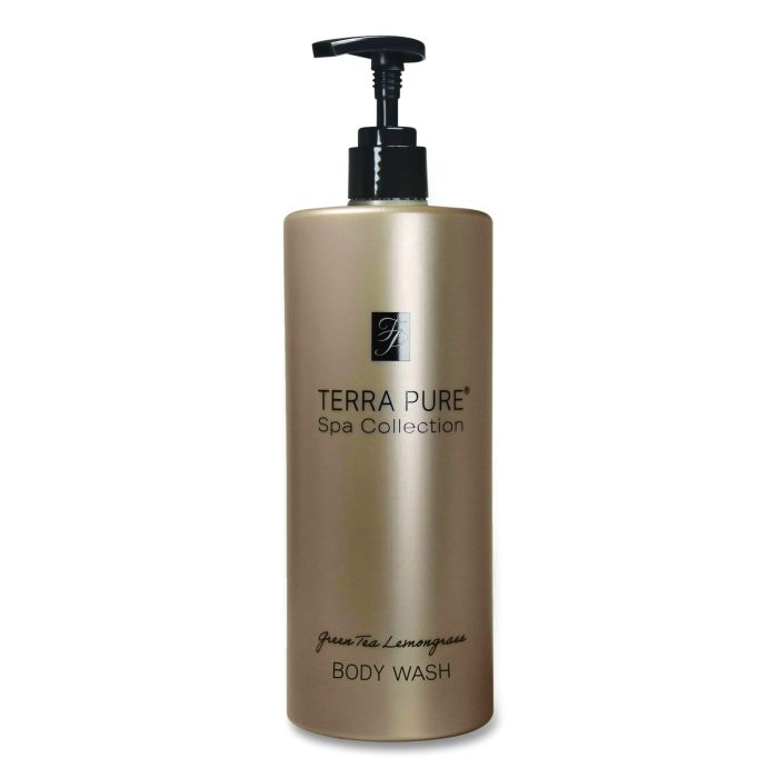 15116327 Terra Pure Body Wash Air Pump, Green Tea Lemongrass Scent, 16.23 oz Bottle - Image 1