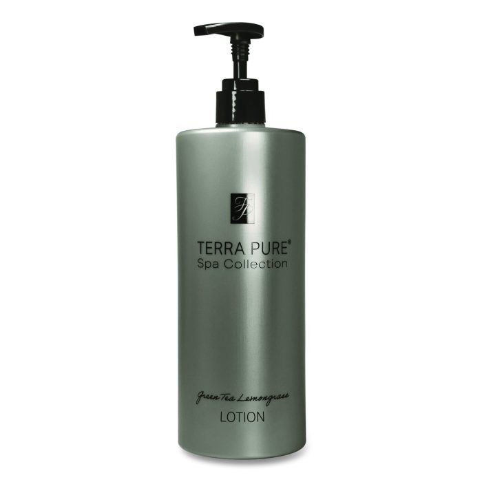 15116335 Terra Pure Body Lotion Air Pump, 16.23 oz Bottle, Green Tea and Lemongrass Scent - Image 1