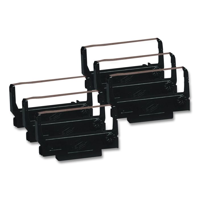 15123108 E2117 Compatible Ribbon, Black/Red, 6/Box - Image 1