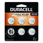Lithium Coin Batteries With Bitterant, 2032, 6/Pack