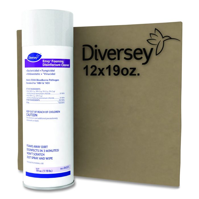 708841 Envy Foaming Disinfectant Cleaner, Lavender Scent, 19 Oz Aerosol Spray, 12/carton - Image 1