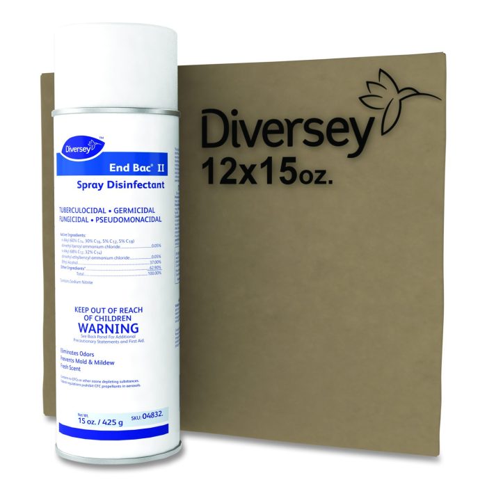 708928 End Bac Ii Spray Disinfectant, Fresh Scent, 15 Oz Aerosol Spray, 12/carton - Image 1