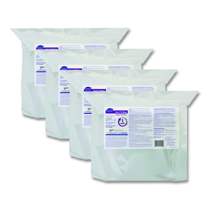 15037907 Oxivir TB Disinfectant Wipes Refill, 11 x 12, Unscented, White, 160 Wipes/Refill Pouch, 4 Refill Pouches/Carton - Image 1