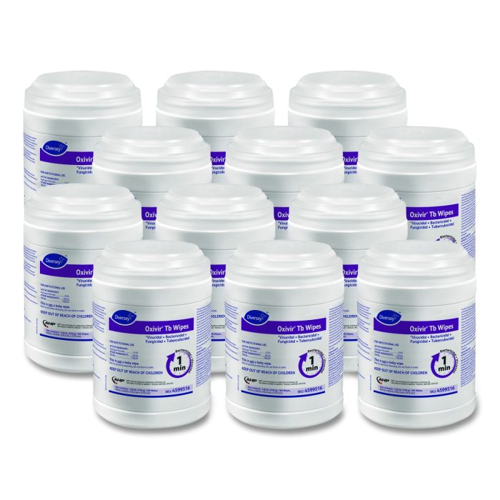 15031513 Oxivir TB Disinfectant Wipes, 7 x 6, White, 160/Canister, 12 Canisters/Carton - Image 1