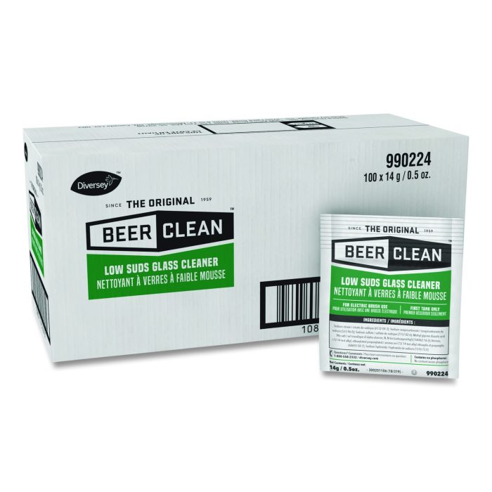 Beer Clean Glass Cleaner, Powder, 0.5 Oz Packet, 100/carton - Image 1