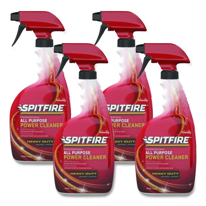 15035454 Spitfire All Purpose Power Cleaner, Fresh Crisp Pine Scent, Liquid, 32 oz Spray Bottle, 4/Carton - Image 1