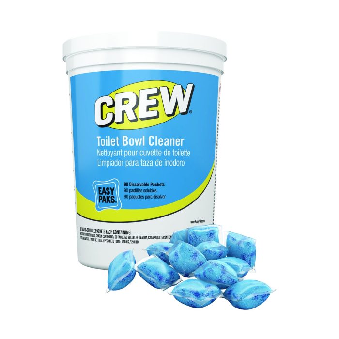 691648 Crew Easy Paks Toilet Bowl Cleaner, Fresh Floral Scent, 0.5 Oz Packet, 90 Packets/tub - Image 1