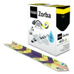 Zorba Absorbent Control Strips, 0.5 gal, 1" x 100 ft, 50 Strips/Box