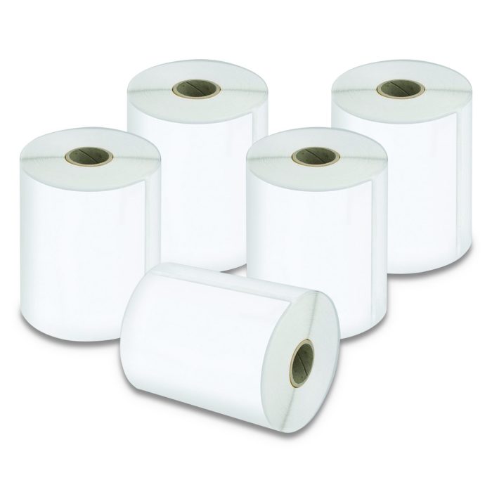 320663 LW Extra-Large Shipping Labels, 4" x 6", White, 220 Labels/Roll, 5 Rolls/Pack - Image 1