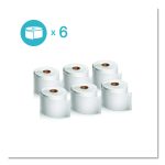 LW Shipping Labels, 2.31" x 4", White, 300 Labels/Roll, 6 Rolls/Pack