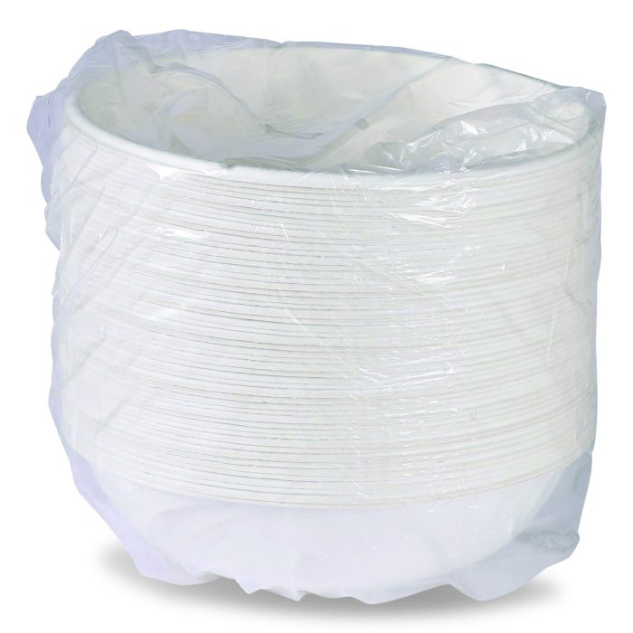15047629 Vanguard Renewable and Compostable Sugarcane Bowls, Bowl, 32 oz, White, 400/Carton - Image 1
