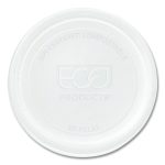 Compostable Clear PLA Plastic Portion Cup Lids, Fits 2 oz to 4 oz Portion Cups, Clear, 2,000/Carton