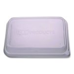 WorldView RPET Rectangular Lids, 5.84 x 8.76 x 1.37, Clear, Plastic, 50/Pack, 8 Packs/Carton