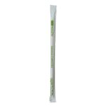 Renewable and Compostable PHA Straws, 10.25", Natural White, 1,250/Carton