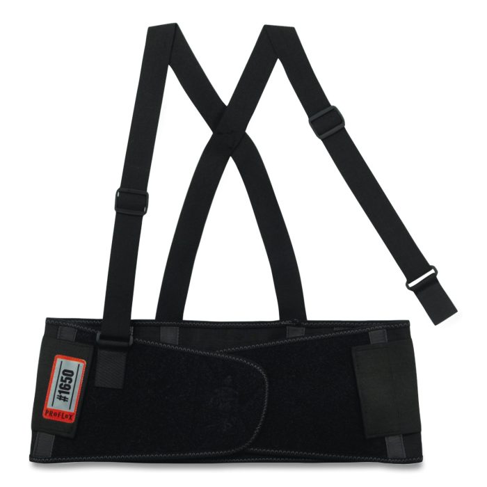 15096965 ProFlex 1650 Economy Elastic Back Support Brace, X-Large, 38" to 42" Waist, Black - Image 1