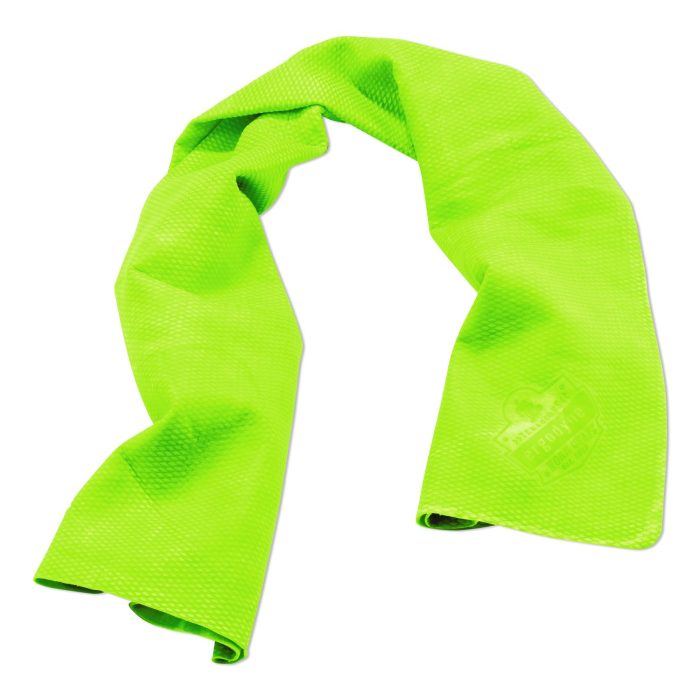 15093159 Chill-Its 6602 Evaporative PVA Cooling Towel, 29.5 x 13, One Size Fits Most, PVA, Hi-Vis Lime - Image 1