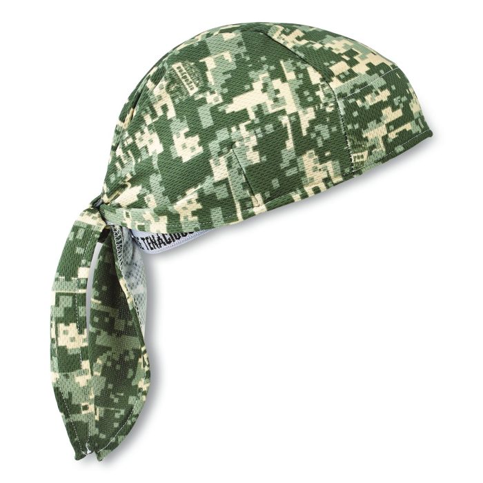 15096984 Chill-Its 6615 High-Performance Bandana Doo Rag with Terry Cloth Sweatband, One Size Fits Most, Camo - Image 1