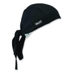 Chill-Its 6615 High-Performance Bandana Doo Rag with Terry Cloth Sweatband, One Size Fits Most, Black
