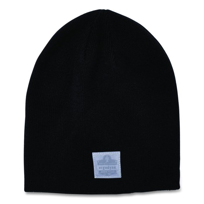 809513 N-Ferno 6812 Rib Knit Beanie, Acrylic, One Size Fits Most, Black - Image 1
