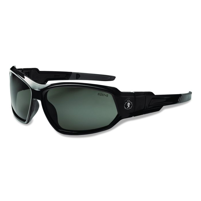 15097008 Skullerz Loki Safety Glasses/Goggles, Black Full Frame, Smoke Dual Lens - Image 1
