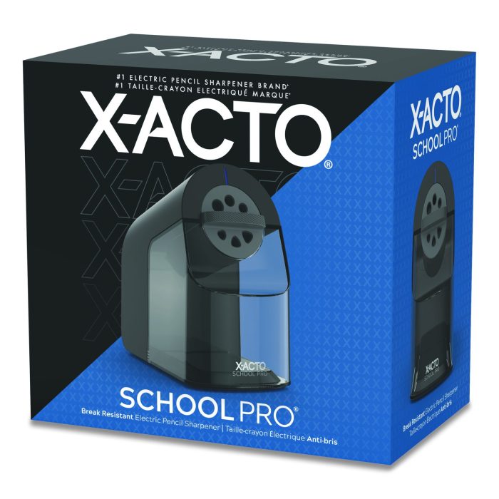 701670 Model 1670 School Pro Classroom Electric Pencil Sharpener, Ac-Powered, 4 X 7.5 X 7.5, Black/gray/smoke - Image 1