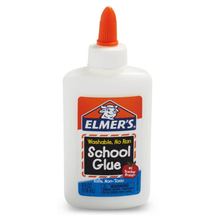 277876 Washable School Glue, 4 Oz, Dries Clear - Image 1