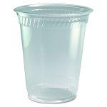 Greenware Cold Drink Cups, Squat, 12 oz to 14 oz, Sugarcane, Clear, 1,000/Carton