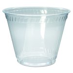 Greenware Cold Drink Cups, Old-Fashioned Cup, 9 oz, Sugarcane, Clear, 50/Sleeve, 20 Sleeves/Carton