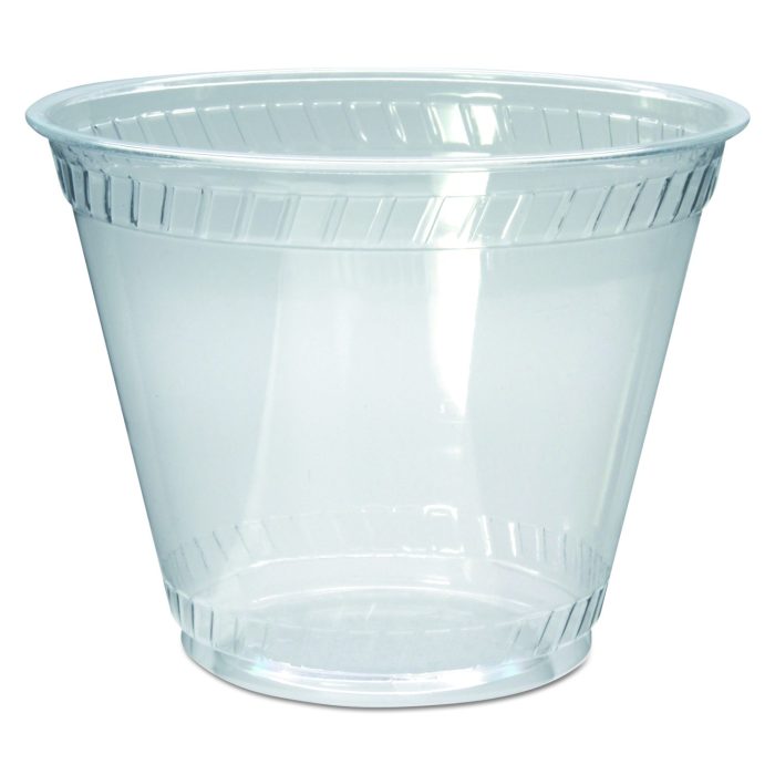 216283 Greenware Cold Drink Cups, Old-Fashioned Cup, 9 oz, Sugarcane, Clear, 50/Sleeve, 20 Sleeves/Carton - Image 1