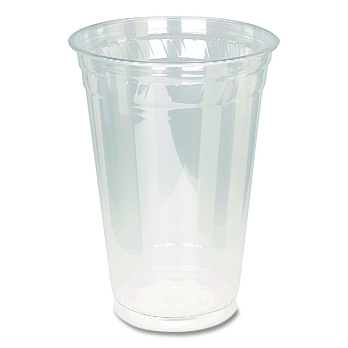 890887 Kal-Clear PET Cold Drink Cups, 20 oz, Plastic, Clear, 50/Bag, 20 Bags/Carton - Image 1