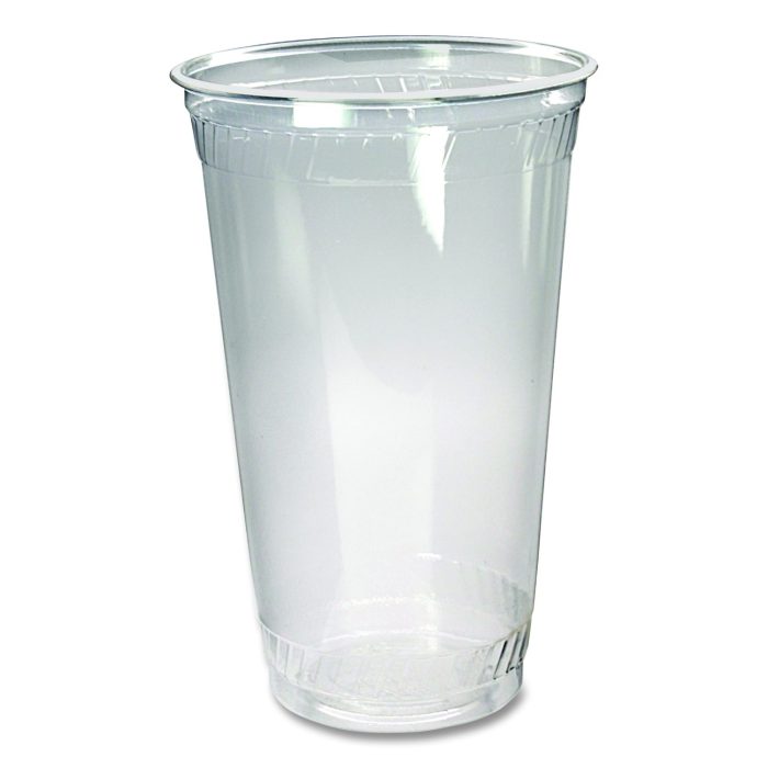 15009501 Kal-Clear PET Cold Drink Cups, 24 oz, Plastic, Clear, 25/Sleeve, 24 Sleeves/Carton - Image 1