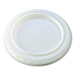Portion Cup Lids, Fits 1 oz Squat Portion Cups, Plastic, Clear, 125/Sleeve, 20 Sleeves/Carton
