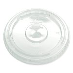 Greenware Cold Drink Lids, X-Slot, Fits 12 oz to 20 oz Cold Cups, Plastic, Clear, 1,000/Carton