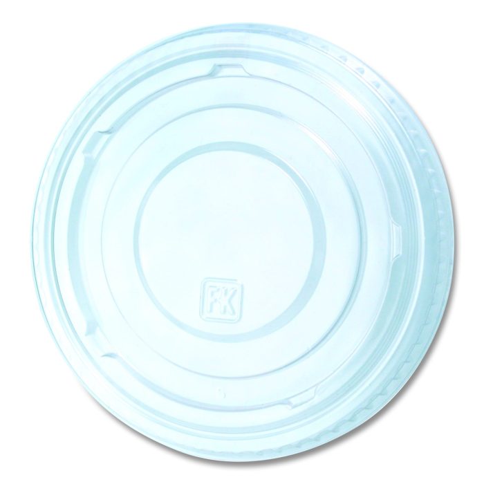 874898 Greenware Cold Drink Lids, Fits 16 oz to 24 oz Cold Cups, Plastic, Clear, 1,000/Carton - Image 1