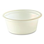 Portion Cups, Squat, 1 oz, Plastic, Translucent, 125/Sleeve, 20 Sleeve/Carton