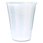 RK Ribbed Cold Drink Cups, 9 oz, Plastic, Clear, 100/Sleeve, 25 Sleeves/Carton