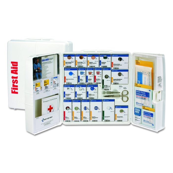 271959 ANSI 2021 SmartCompliance General Business First Aid Station for 50 People, without Medication, 202 Pieces, Plastic Case - Image 1