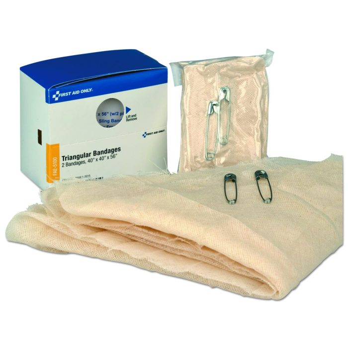 285218 Refill for SmartCompliance General Business Cabinet, Triangular Bandages, 40 x 40 x 56, 2/Box - Image 1