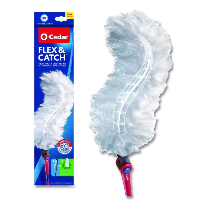 15055350 Flex and Catch Heavy-Duty Dusting Kit, 1 Duster Wand and 3 Refills, 6/Carton - Image 1