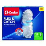 Flex and Catch Duster Heavy-Duty Refills, Polyester, White, 10/Pack