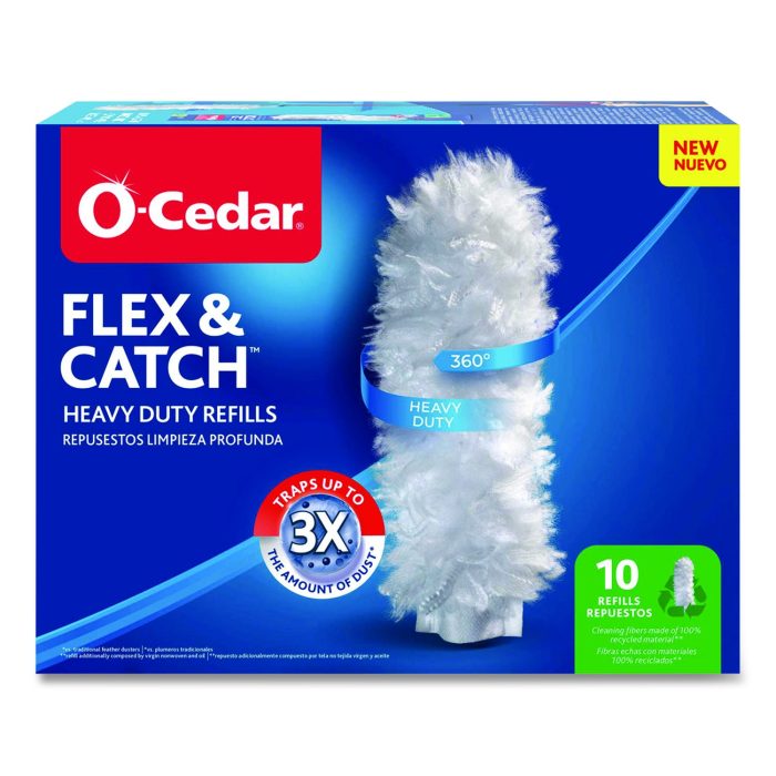 15055327 Flex and Catch Duster Heavy-Duty Refills, Polyester, White, 10/Pack - Image 1