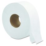 Jumbo Roll Bath Tissue, Septic Safe, 2-Ply, 3.3" x 700 ft, White, 12 Rolls/Carton
