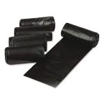 Low Density Can Liners, 56 gal, 1.1 mil, 43" x 47", Black, Interleaved Roll, 20 Bags/Roll, 5 Rolls/Carton