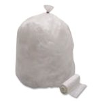 High Density Can Liners, 33 gal, 16 mic, 33" x 39", Natural, Interleaved Roll, 500/Carton