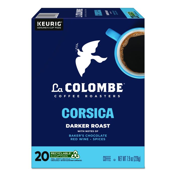 15074246 Coffee K-Cup Pods, Corsica Dark Roast, 20/Box - Image 1