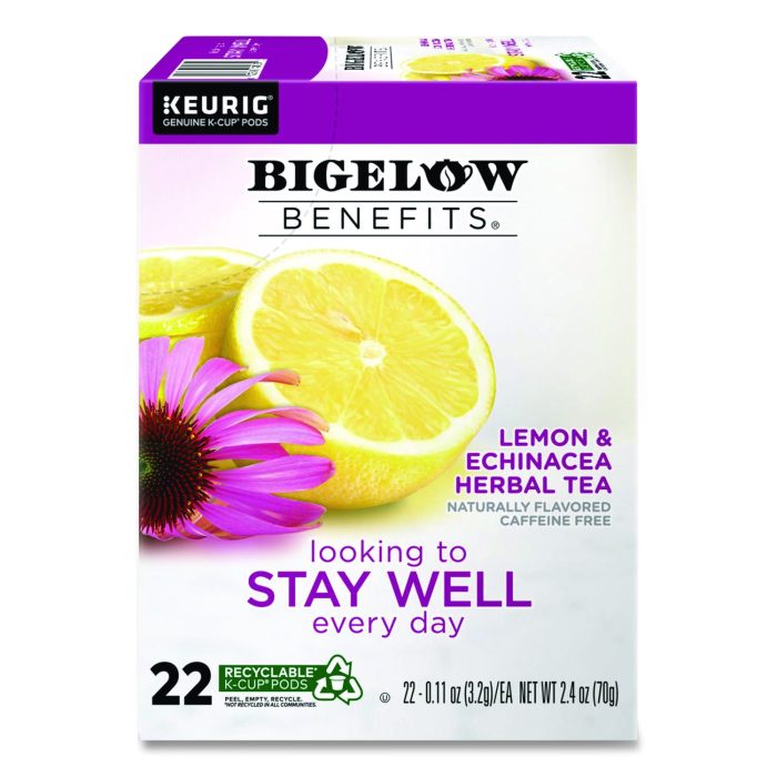15051756 Benefits Lemon And Echinacea Herbal K-Cup, 0.11 Oz, 22/box - Image 1