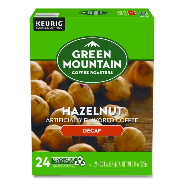 15049120 Hazelnut Decaf Coffee K-Cups, 24/box - Image 1