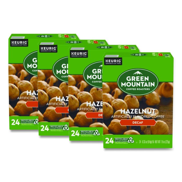 15049126 Hazelnut Decaf Coffee K-Cups, 96/carton - Image 1