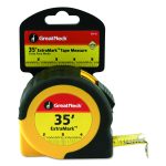 ExtraMark Tape Measure, 1" x 35 ft, Steel, Orange/Black