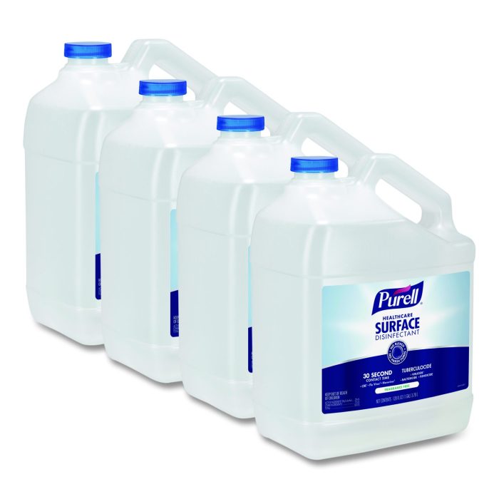 15036852 Healthcare Surface Disinfectant, Fragrance-Free, 128 oz Bottle, 4/Carton - Image 1